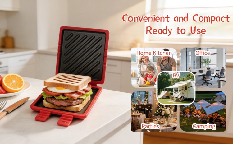 microwave toaster grill tray non-stick surface close-up