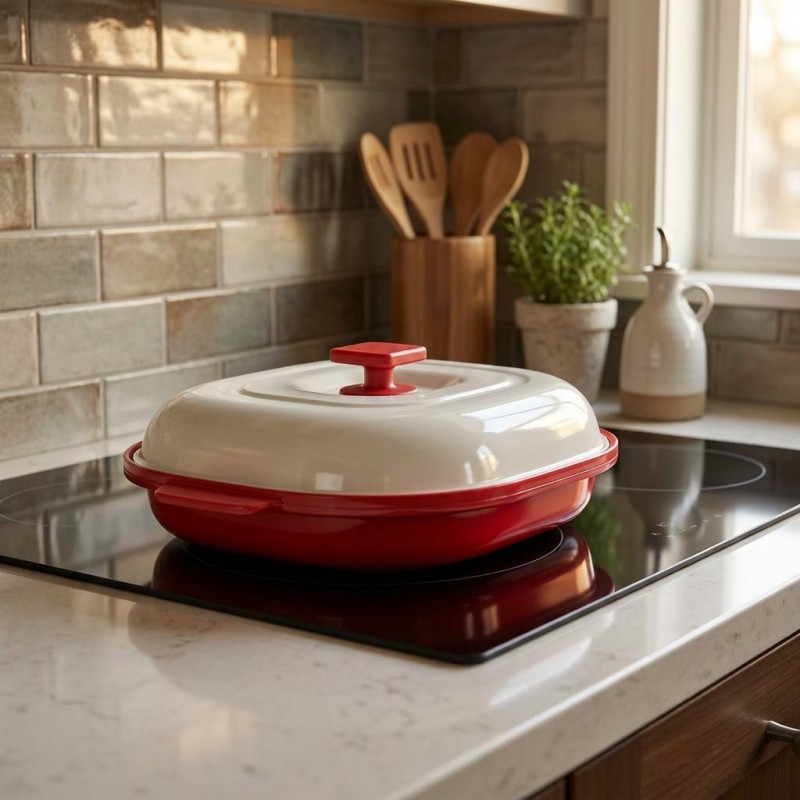 Multi-Functional Microwave Oven Grill - Wave-Absorbing Base Technology