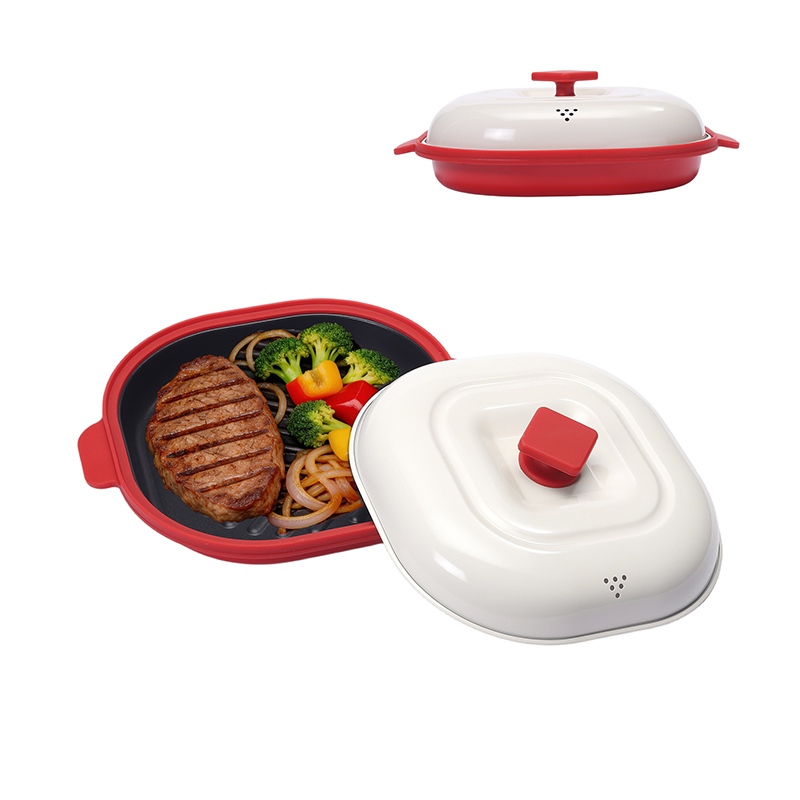Mikrowellen-Grill-Multitopf mit großem Fassungsvermögen