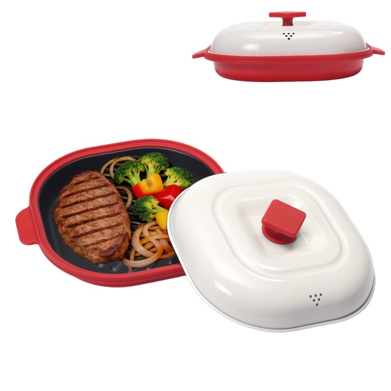 Intelligente automatische Dampfabsaugung, multifunktionaler Mikrowellengrill mit mehreren Töpfen