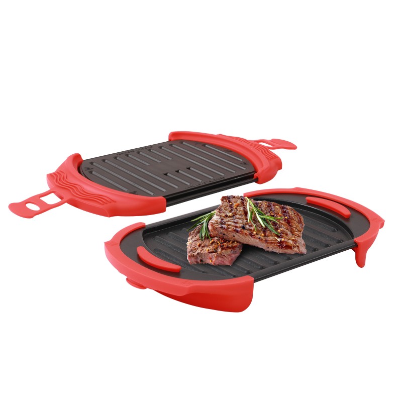 Quadratisches Mikrowellen-Toaster-Grilltablett